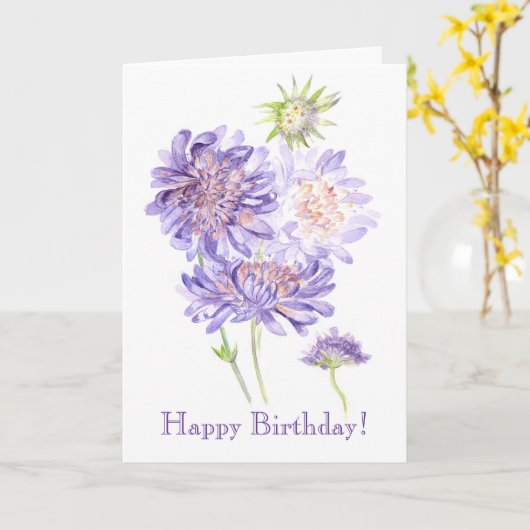 草花 カード (黄色い花)