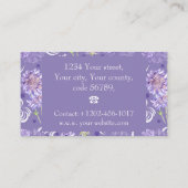 草花 名刺 (裏面)