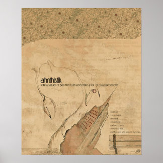 草転がの牧草地… ポスター