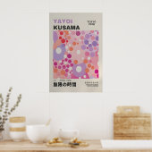 草間弥生 印刷物 - アブストラクト草間弥生 ポスター (キッチン)