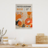 草間弥生 印刷 - 日本の壁画 - ホームウォール ポスター (キッチン)