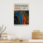 草間弥生 印刷 - 日本の壁画 - ホームウォール ポスター (キッチン)