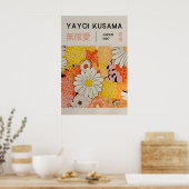 草間弥生 印刷 - 日本の壁画 - ホームウォール ポスター (キッチン)