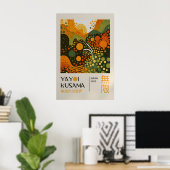草間弥生 印刷 - 日本の壁画 - ホームウォール ポスター (ホームオフィス)