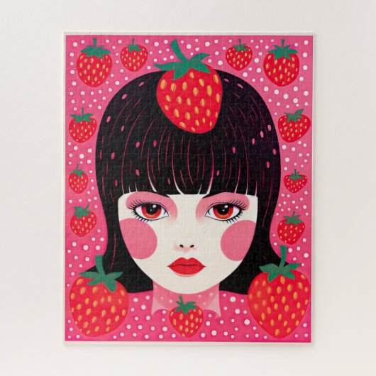 草間彌生いちごファンキー女 ジグソーパズル (縦)
