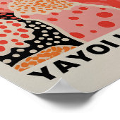 草間彌生インスパイア抽象芸術プリント ポスター (角)