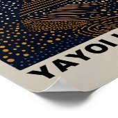 草間彌生インスパイア抽象芸術プリント ポスター (角)