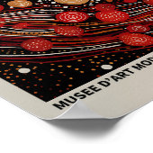 草間彌生インスパイア抽象芸術プリント ポスター (角)