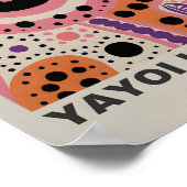 草間彌生インスパイア抽象芸術プリント ポスター (角)