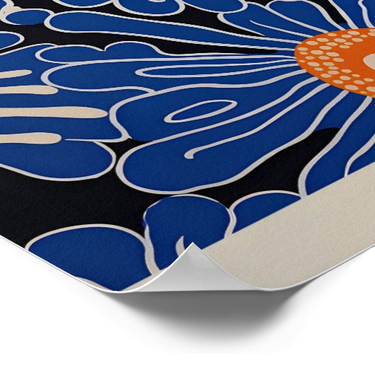 草間彌生インスパイア抽象芸術プリント ポスター (角)