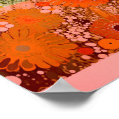 草間彌生インスパイア抽象芸術プリント ポスター (角)