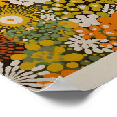 草間彌生インスパイア抽象芸術プリント ポスター (角)