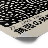 草間彌生インスパイア抽象芸術プリント ポスター (角)