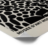 草間彌生インスパイア抽象芸術プリント ポスター (角)