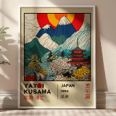 草間彌生 日本の風景 レトロ展 ポスター