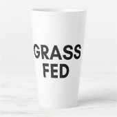 草食べ物を与え カフェラテマグ (正面)