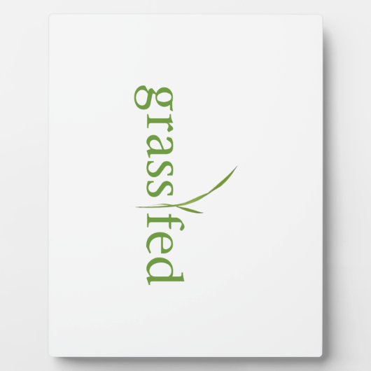 草食べ物を与え フォトプラーク (正面)