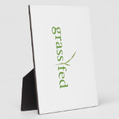 草食べ物を与え フォトプラーク (側面)