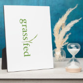 草食べ物を与え フォトプラーク (側面)