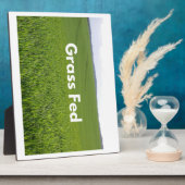 草食べ物を与え フォトプラーク (側面)