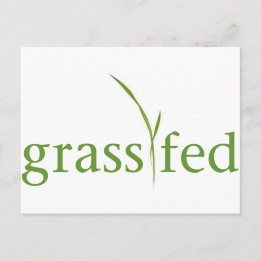 草食べ物を与え ポストカード (正面)