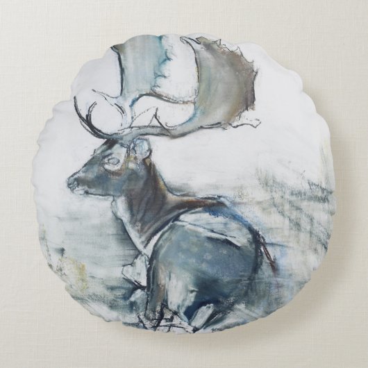 草2006年の木びき台 ラウンドクッション (正面)