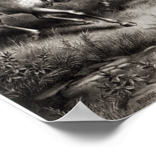 荒々しいライダー:セオドア・ルーズベルト大佐 ポスター (角)