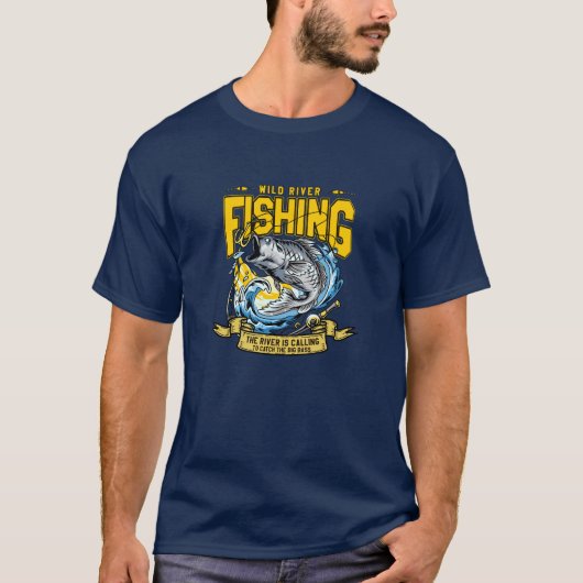 荒々しい水を制する川の支配者 Tシャツ (正面)