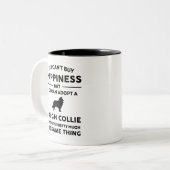 荒々しい衝突の幸せを取り入れる ツートーンマグカップ (正面左)