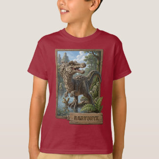 荒々しい過去を身に纏う バリオニクスの探検Tシャツ Tシャツ