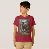 荒々しい過去を身に纏う バリオニクスの探検Tシャツ Tシャツ (正面フル)