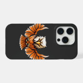 荒々しい飛翔鷲 iPhone 15 Proケース iPhoneケース (裏面横)
