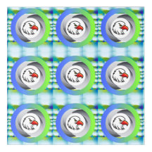 荒々しい鷹のエンブレム、グラデーションブロック