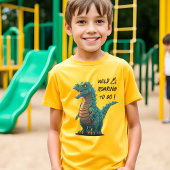 荒々しく吠えるティラノサウルス Tシャツ