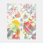 荒々しく自由な君は僕の日光だ フリースブランケット (正面)