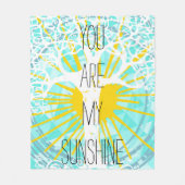 荒々しく自由な君は僕の日光だ フリースブランケット (正面)