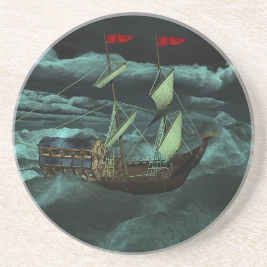 荒々しく荒々しい海のコースター コースター (正面)