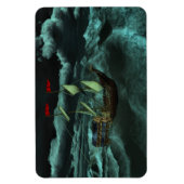 荒々しく荒々しい海の柔軟な磁石 マグネット (縦)