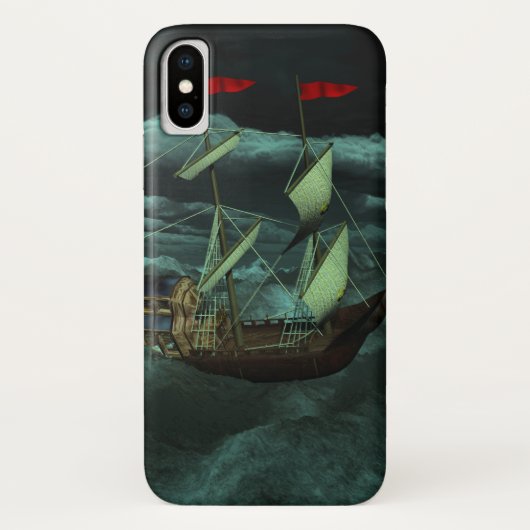 荒々しく荒れ狂う海iPhoneケースメイト Case-Mate iPhoneケース (裏面)