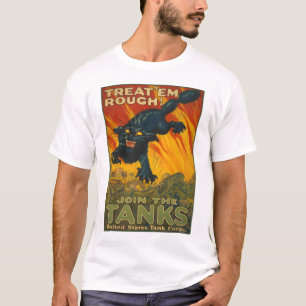 荒いそれらを扱って下さい-タンクを結合して下さい Tシャツ