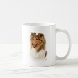 荒いコリー コーヒーマグカップ