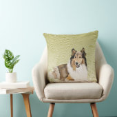 荒いコリー、長い髪のコリー クッション (椅子)