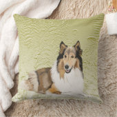 荒いコリー、長い髪のコリー クッション (ブランケット)