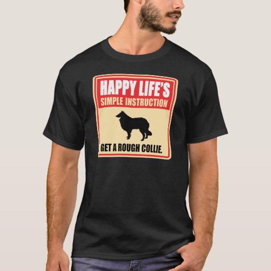 荒いコリー Tシャツ (正面)