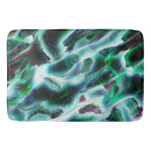 荒いデジタル滝や熱帯雨林を彫り込んだ？ バスマット (正面)