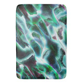 荒いデジタル滝や熱帯雨林を彫り込んだ？ バスマット (正面縦)