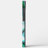 荒いデジタル滝や熱帯雨林を彫り込んだ？ Case-Mate iPhoneケース (裏面 / 左)