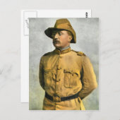 荒いライダーとしてセオドア・ルーズベルト ポストカード (正面/裏面)