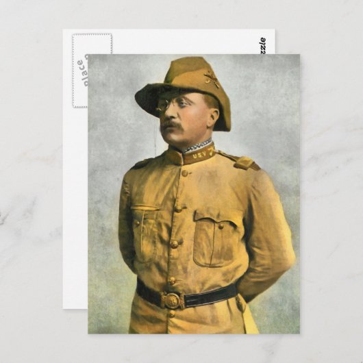 荒いライダーとしてセオドア・ルーズベルト ポストカード (正面/裏面)