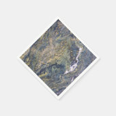 荒い大理石の壁 スタンダードカクテルナプキン (角)